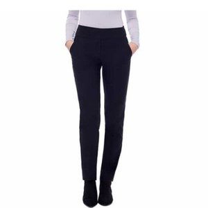 NWT S.c. & Co. Women's Tummy Control Pull On Stretch Pant Black Size L $80 9C019